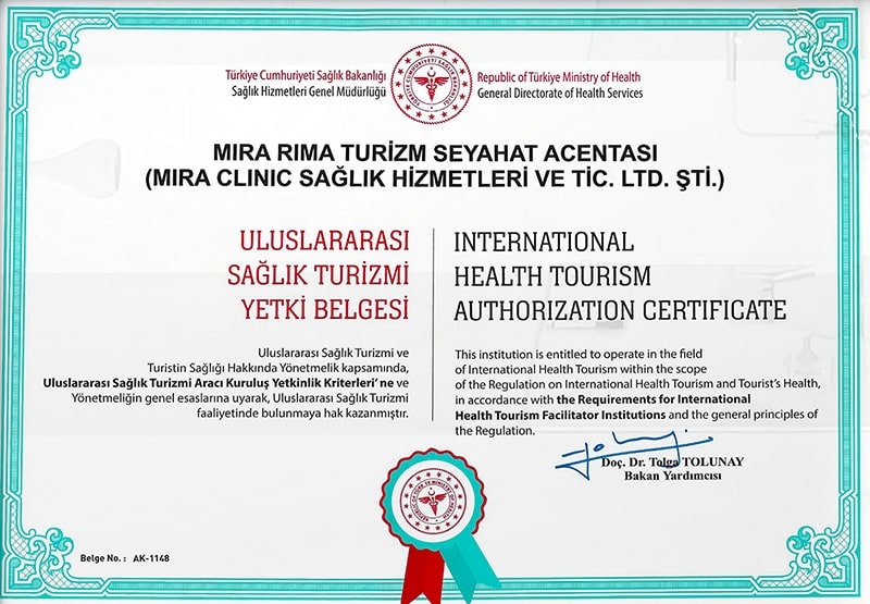 Certificato del Ministero della Salute