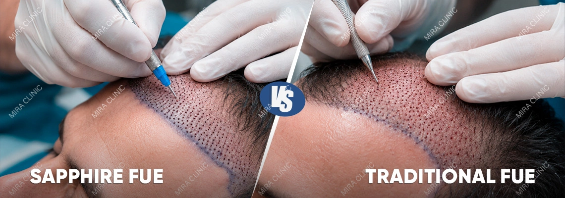 Sapphire FUE vs Traditional FUE في تركيا: لماذا تؤثر دقة الشفرة في التعافي والنتائج؟