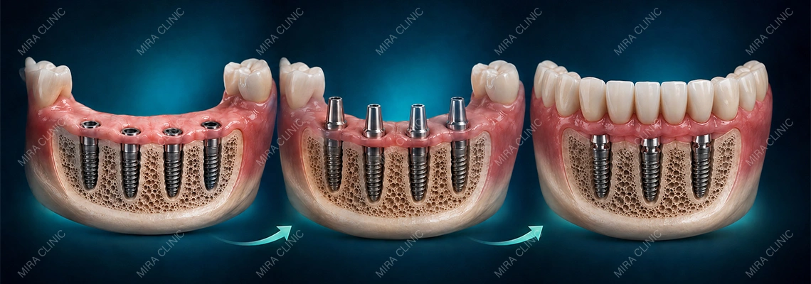 What Happens in Your Mouth After Dental Implants? From the Implant and Abutment to the Final Bridge
